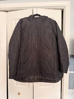 Land's End Black Full Zip Lightweight Jacket Plus Size 2X